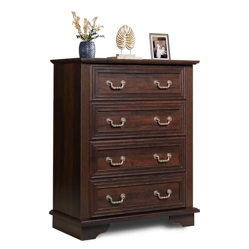 Farmhouse 4 Drawer Dresser for Bedroom