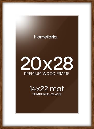 20x28 Brown Oak Picture Frame