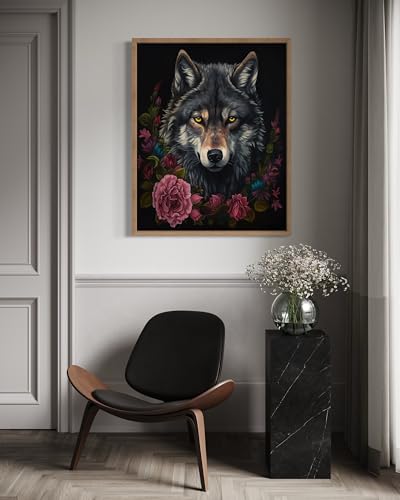 Vintage Wolf Poster Art Print