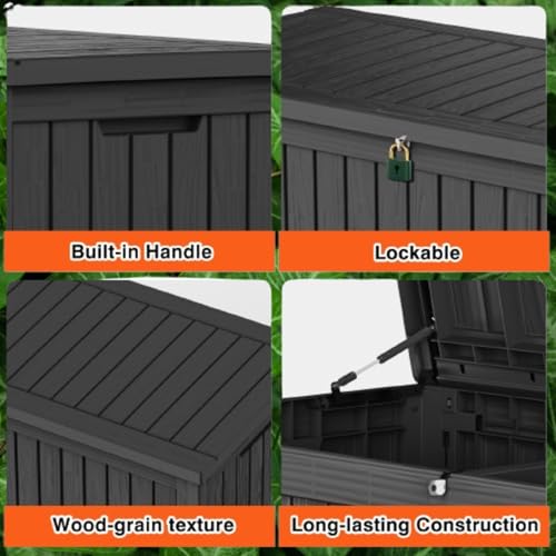180 Gallon Resin Outdoor Storage Box