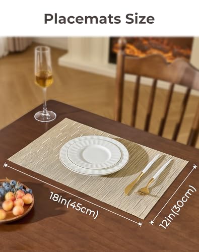 Light Brown Placemats Set of 4 (4 Count)
