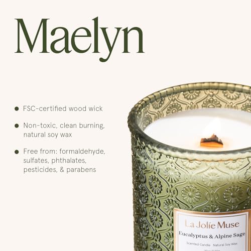 Eucalyptus Sage Fresh Scented Candles for Home (19.4 Ounce)