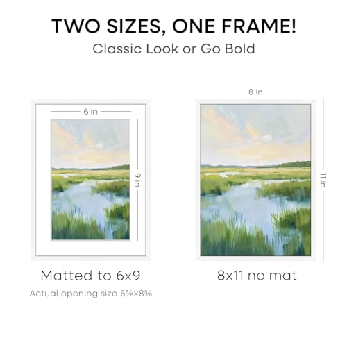 8x11 White Picture Frame (2 Count)