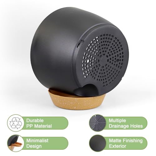 10/9/8 inch Self Watering Pots for Indoor Outdoor Plants, Set of 3 (3 Count)