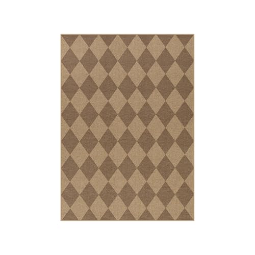 Checkered Easy Jute 5x7 Outdoor Patio Rug