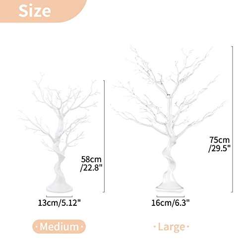 Artificial White Tree Branch for Christmas (2 Count)