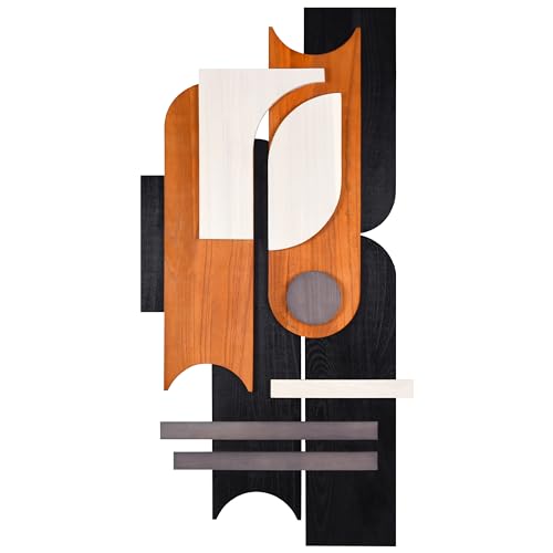 Honeyed Dusk I" Hand Made & Hand Finished Dimensional Wood Abstracts (13 Count)