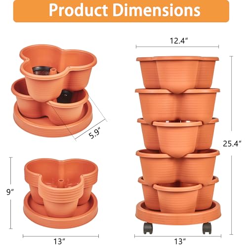 5 Tier Vertical Garden Planter (5 Count)