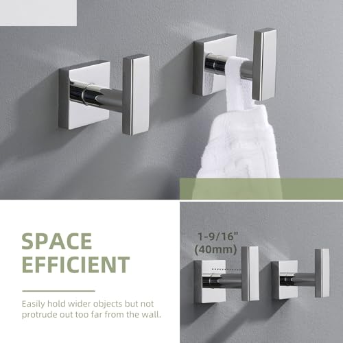 Towel Hooks for Bathroom (2 Count)