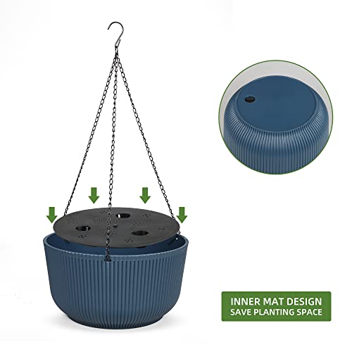 11.2 Inch Self Watering Hanging Planter (2 Count)