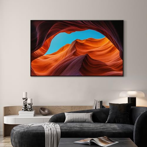 30"x60" Extra Large Framed Wall Art Antelope Canyon Rock Formation with Vibrant Colors for Home Living Room Bedroom Decor