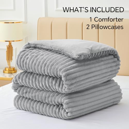 Fleece California King Comforter Set