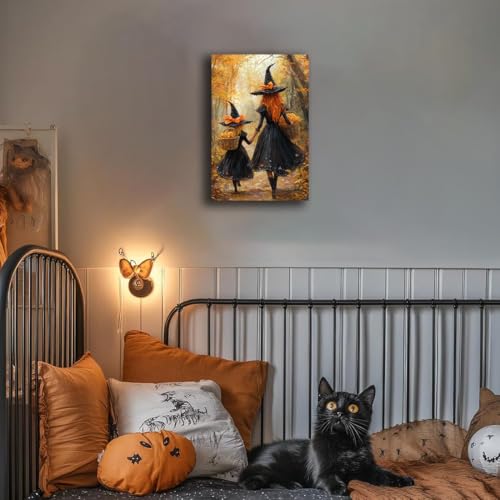 Mother Witch And Child Daughter Witch Wall Art