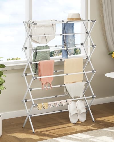 4 Tier Foldable Clothes Drying Rack