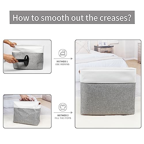 Large Fabric Storage Baskets (3 Count)