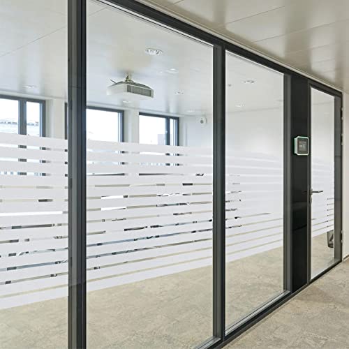 Window Privacy Film Striped with Tools