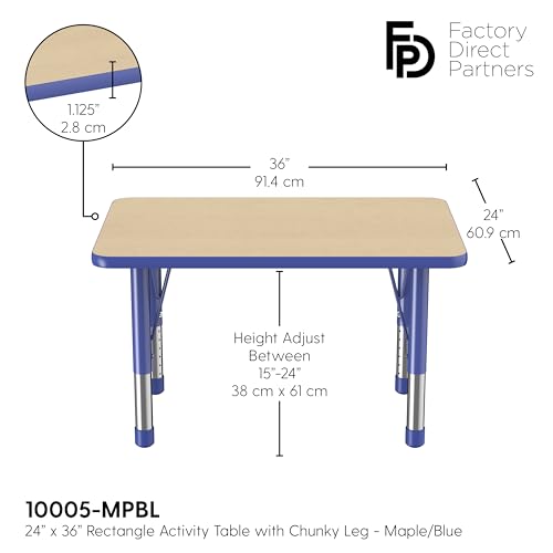 FDP Rectangle Activity School and Classroom Kids Table
