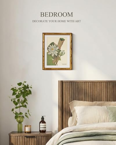 Gold Bamboo Framed Wall Art