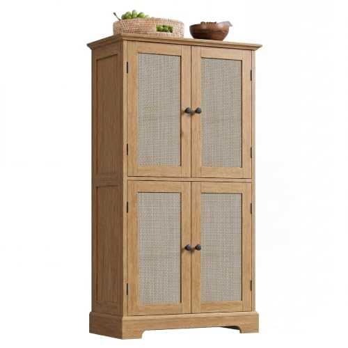 Bathroom Floor Cabinet with Adjustable Shelves
