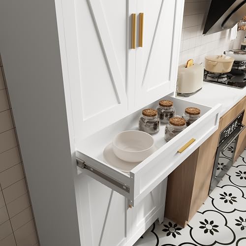 71 "Farmhouse Metal Filing Cabinet with a Drawer and 4 Adjustable Shelves