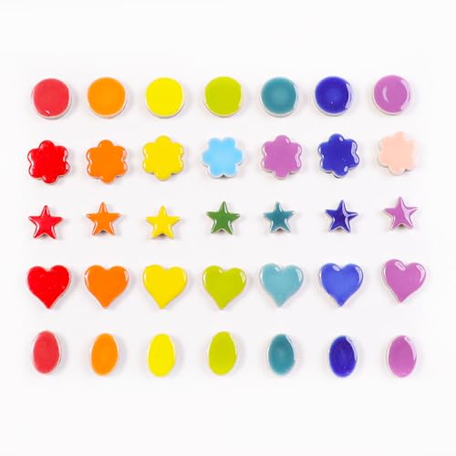 170g Ceramic Mosaic Tiles Pieces (150 Count)