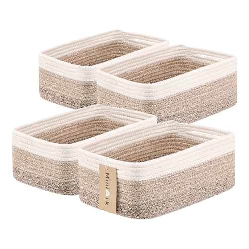 Small Storage Baskets for Organizing (4 Count)