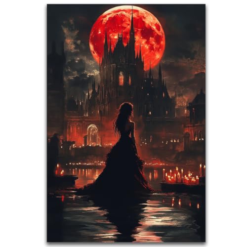Halloween Witch Poster Canvas Prints Art Vintage Decor