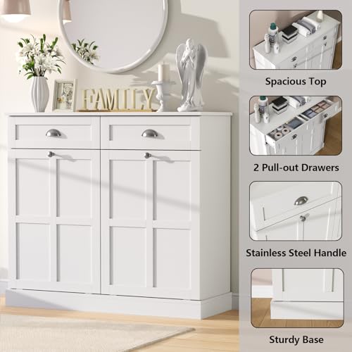 Double Tilt Out Laundry Hamper Cabinet