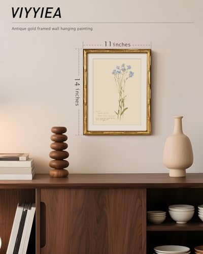 Gold Framed Bamboo Wall Art