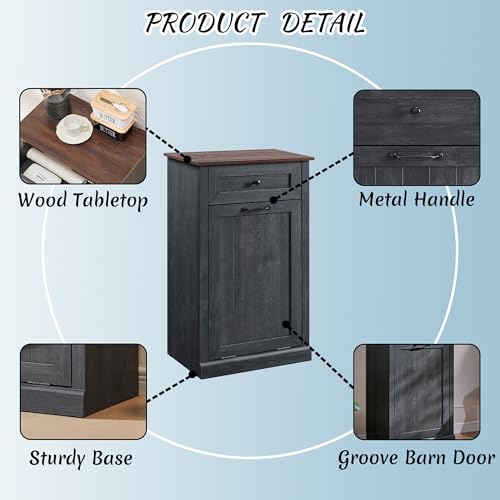 Tilt Out Laundry Hamper Cabinet