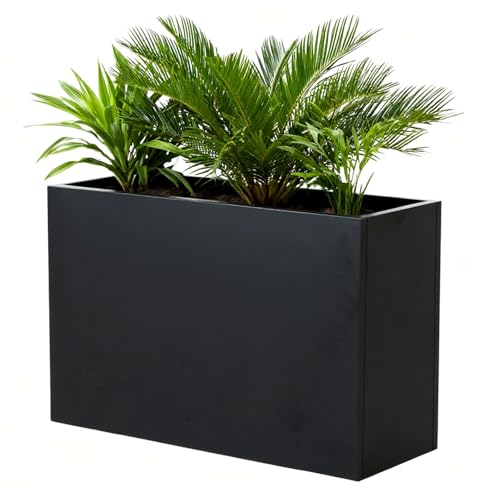 Metal Outdoor Planter 36" L x 15" W x 24" H for Metal Rectangular Planter