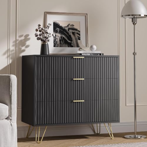 3 Drawer Nightstand Set of 2