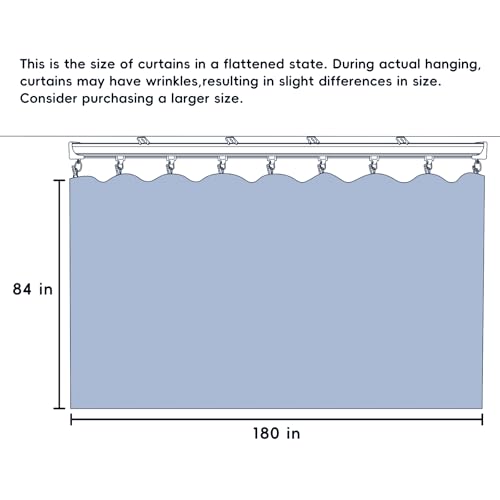 Room Divider Ceiling Mounted Curtains Track Sets Extra Wide Blackout Curtain Flexible Tracks for Bedroom Privacy Partition Separator