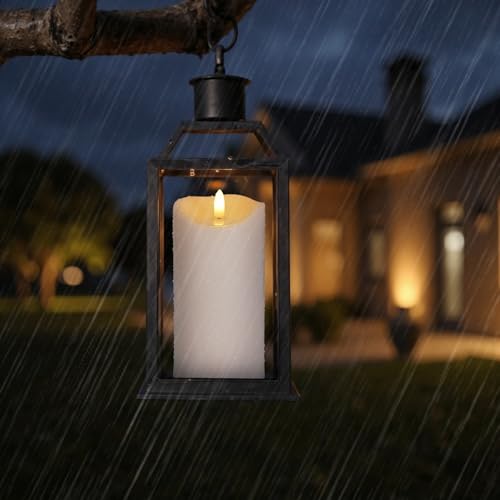 Outdoor Flameless Candles with Remote Timer (3 Count)