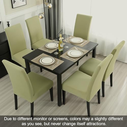 Sage Green Chair Covers for Dining Room Set of 2