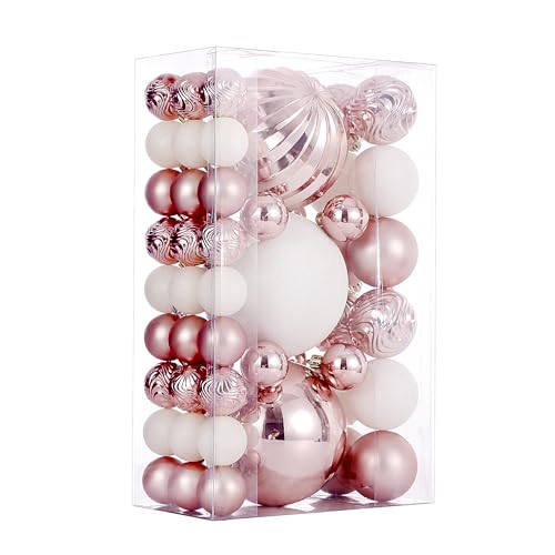 50pcs Shatterproof Christmas Ball Tree Ornaments (50 Count)