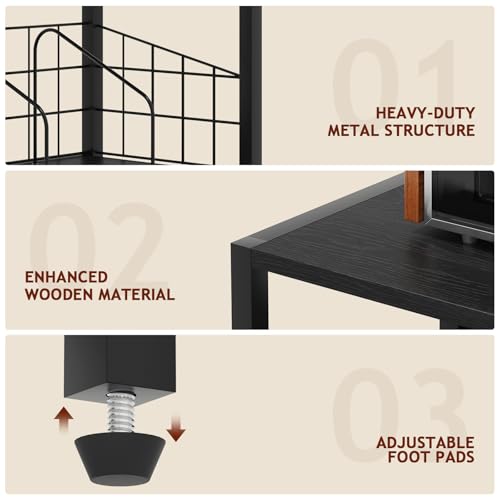 Record Player Stand with Vinyl Storage (5 Count)