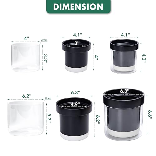 6 Inch 4 Inch Self Watering Terracotta Planter