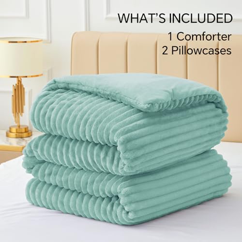Fleece Full Comforter Set