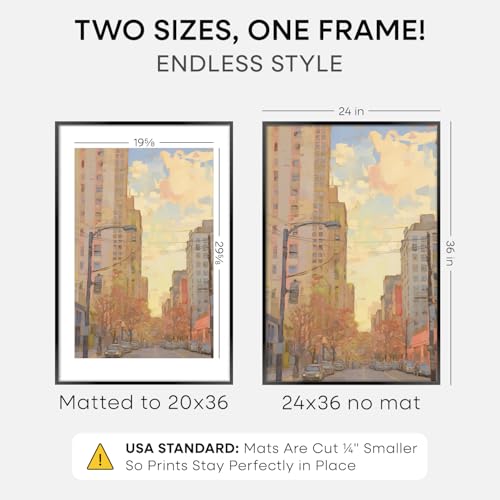 24x36 Black Poster Frame