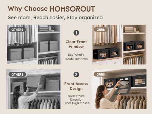 Small Closet Storage Bins (4 Count)