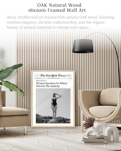 16x20in Where Men Get the Audacity Framed Newspaper Wall Art