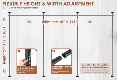 Room Divider Curtain Rod 4