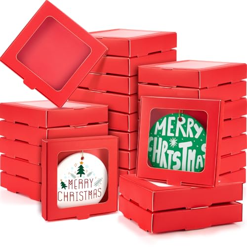25 Pcs Christmas Sublimation Ornament Blanks Box (25 Count)