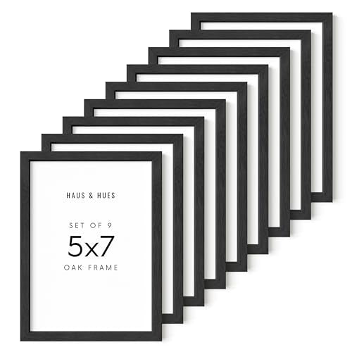 Black 5x7 Picture Frame Set of 9 (9 Count)
