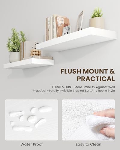 72" Floating Shelves for Wall (2 Count)