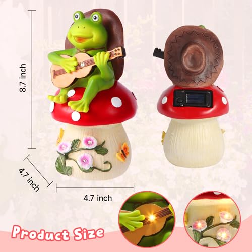Birthday Gifts for Women Frog and Mushroom Garden Statue