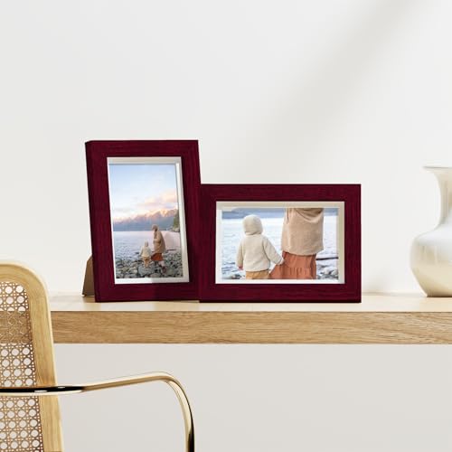 4x6 Picture Frames Set of 9 for Wall Mount & Tabletop (9 Count)