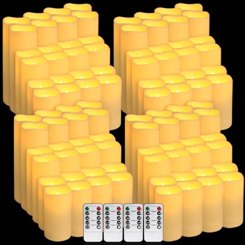 96 Pack LED Flameless Candles with Remote Control (96 Count)