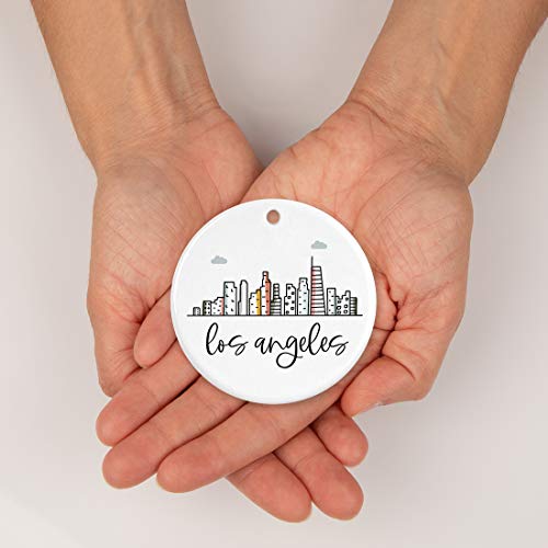 Round Ceramic Porcelain Christmas Tree Ornament Keepsake Gift